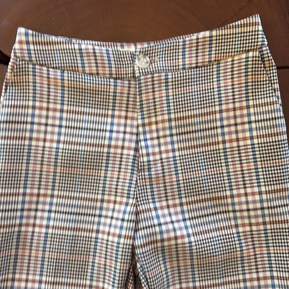 Anthropologie Malcolm Plaid Tapered Trousers/ Size 0 - Picture 3 of 5